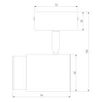 Спот Eurosvet Morgan 20124/1 белый/ черный