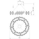 Подвесная люстра Bogates Rubis 371 Strotskis a065320