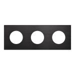 Рамка 3-местная алюминиевая Arlight FRM-PRESTO-ALR-3-BK 043872