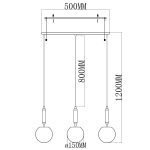 Подвесной светильник Moderli Scrumbel V6041-3P