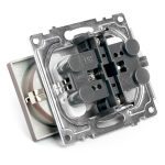 Розетка 2-местная с защитной шторкой Stekker Катрин GLS16-7114-04 49030