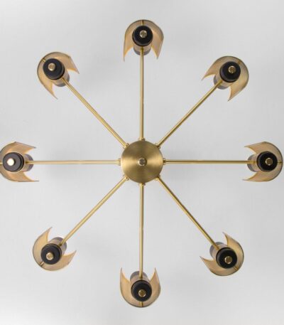 Люстра на штанге Eurosvet Grino 70139/8 латунь