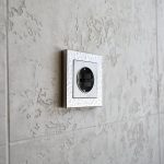 Розетка с заземлением Werkel cеребряный рифленый W1171009 4690389159701