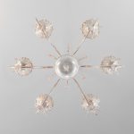 Подвесная люстра Eurosvet 10009/6 золото с белым