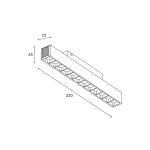 Трековый линейный светильник Hesby Lighting ElDeko HSBL_0146