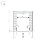 Алюминиевый профиль Arlight ARH-Micro-0607-2000 Anod 036398