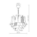 Подвесная люстра Modelux ML.6777.10P GD