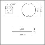 Основание для подвесного светильника Odeon Light Brizzi 3885/2LA