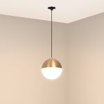 Подвесной светильник Arlight SP-EMISFERO-HANG-BUILT-R150-11W Warm3000 (GD, 170 deg, 230V) 056592