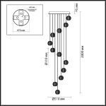 Каскадная люстра Odeon Light Crystal 5007/56L