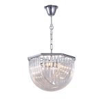 Подвесная люстра Delight Collection Murano Glass KR0116P-5R/A chrome
