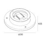Настенный светильник Designled ML-R200-BL-WW 016545