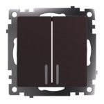 Выключатель 2-клавишный Stekker Катрин GLS10-7102-04 49021