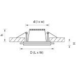 Встраиваемый светодиодный светильник Elvan VLS-705R-6W-NH-Wh