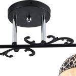 Люстра на штанге Reluce 01277-0.3-02B BK+CR