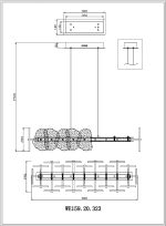 Подвесная люстра Wertmark Nicola WE159.20.323