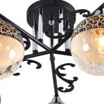 Люстра на штанге Reluce 01277-0.3-05B BK+CR