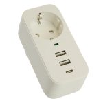 Сетевой фильтр 1-местный с/з Stekker Nova HM81-11-1 50142