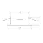Встраиваемый светильник Elektrostandard 25001/01 MR16 белый 4690389178184