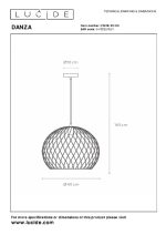 Подвесной светильник Lucide Danza 21428/40/02