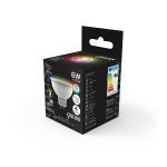 Лампа светодиодная диммируемая Gauss GU5.3 6W RGBW рефлектор матовый 101105406