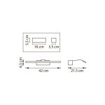 Подсветка для зеркал Lightstar Muro Spec 808687-4