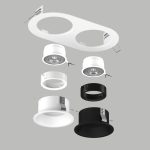 Встраиваемый светильник Lightstar Domino (214656+214606+214607+214006+214007) D6560607WBMOD