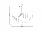 Люстра на штанге Freya Porto FR5104PL-08BS