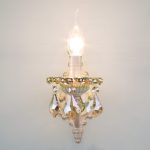 Бра Eurosvet 3281/1 белый с золотом/тонированный хрусталь Strotskis