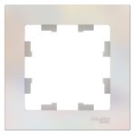 Рамка 1-ая Systeme Electric AtlasDesign Жемчуг ATN000401