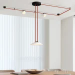 Трековый однофазный светильник Denkirs Belty flow DK5564-WH+BK