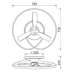 Люстра-вентилятор Mantra Ocean 8235