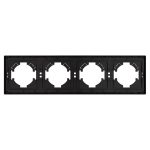 Рамка пластиковая на 4 поста Arlight FRM-TENDO-PL-4-BK 053848