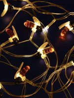 Гирлянда на солнечных батареях 380см разноцветная (UL-00004280) Uniel Пчелки USL-S-127/PT4000 Bees