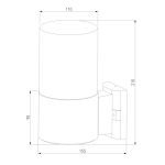 Уличный настенный светильник Elektrostandard Roil 4690389175466