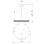 Подвесной светильник Eurosvet Imperio 90241/1 черный/ золото Smart
