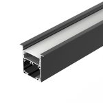 Алюминиевый профиль Arlight SL-LINIA52-3L-F-2000 ANOD BLACK 044685