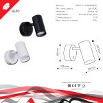 Спот Reluce 86207-9.2-001MN GU10 WT