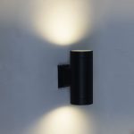 Уличный настенный светильник Reluce 86225-9.2-002CT 2*GX53 BK