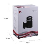 Уличный настенный светильник Reluce 86227-9.2-001CT E27 BK