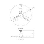Люстра-вентилятор Sonex Storm 7702/24L