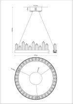 Подвесная люстра Moderli Ingrid V9050-PL
