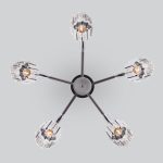 Люстра на штанге Eurosvet 70090/5 графит