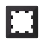 Рамка 1-ая Systeme Electric AtlasDesign Air Карбон/дымчатый черный ATN221001