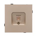 Механизм компьютерной розетки Arlight SCT-TENDO-MPC1-PL-GD (RJ-45, CAT6) 054099