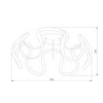 Потолочный светильник Eurosvet Alstroemeria 90238/1 кофе