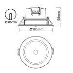 Встраиваемый светильник Mantra Yucatan 8850