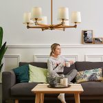 Люстра на штанге ImperiumLoft Stavra Jorgenson Beige/Light Wood 203573-26