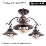Потолочная люстра Arte Lamp 7 A4577PL-3CK
