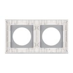 Рамка стеклянная на 2 поста Arlight FRM-GLARE-GC-2-WH 043835